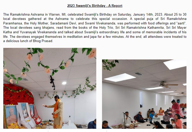 2023 Swamiji's Birthday
